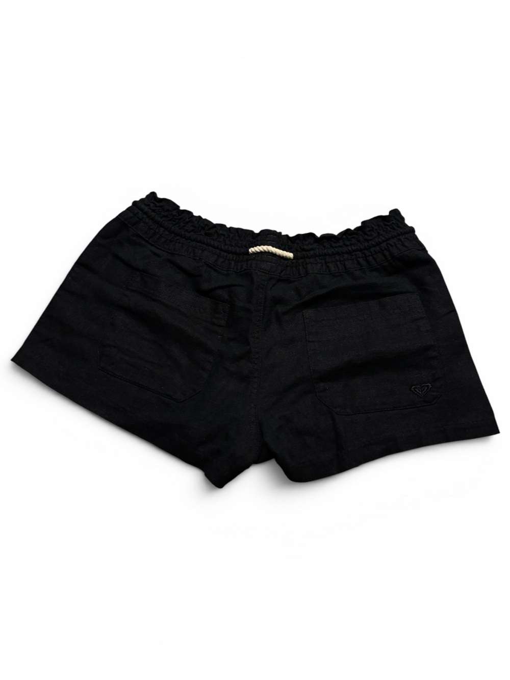 Roxy Black Linen Blend Shorts - Size Small - Picture 3 of 8